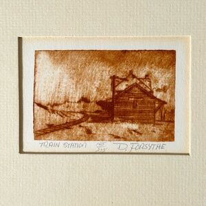 Limited Edition Matted Print "Train Station" 145/275 By Doug Forsythe